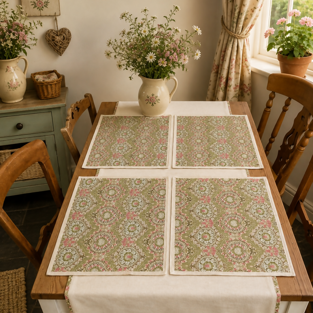 Table Runner and Four Placemats Set