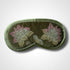 Lotus Flower Olive Green Velvet Lavender Eye Mask