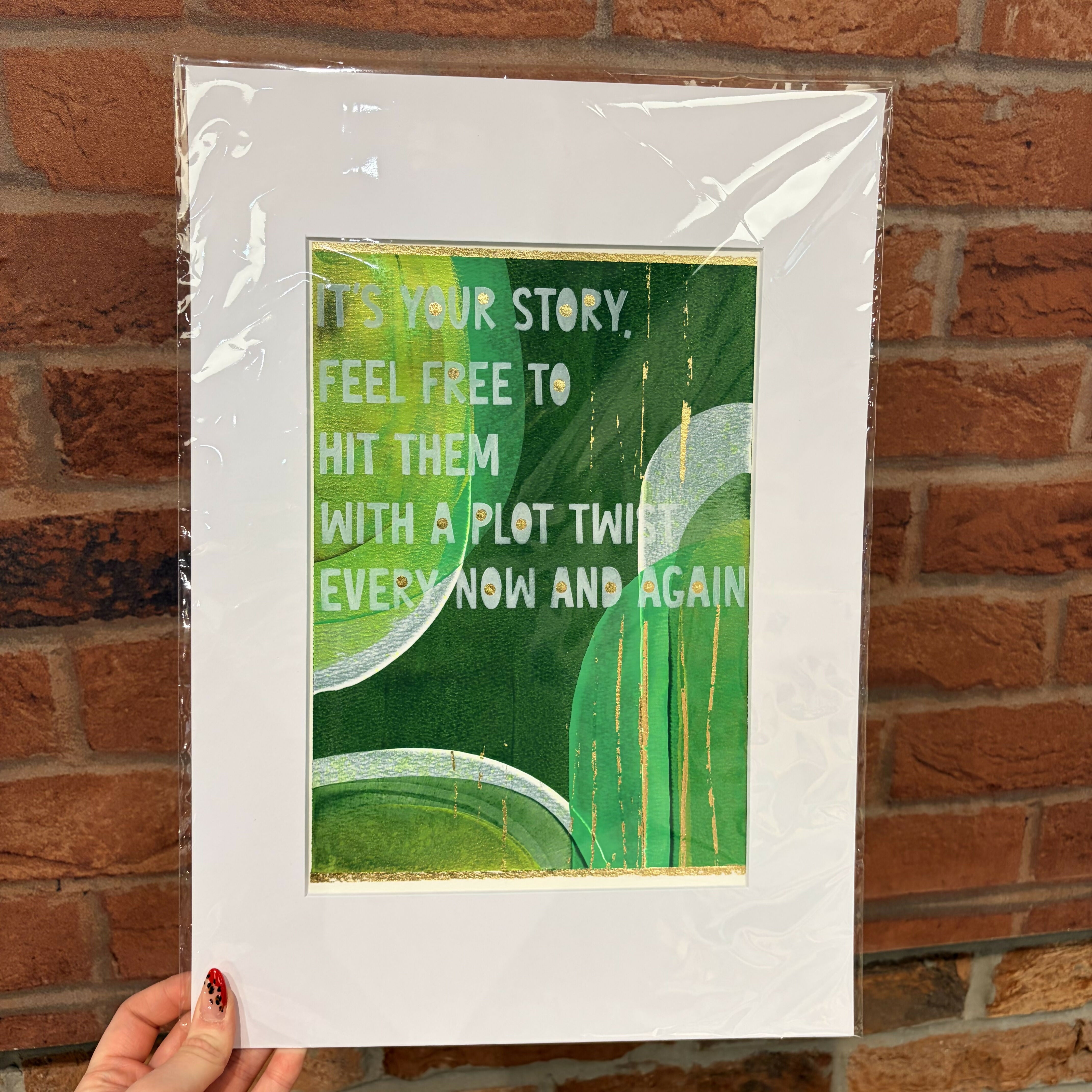 It's Your Story - A3 Mounted Print