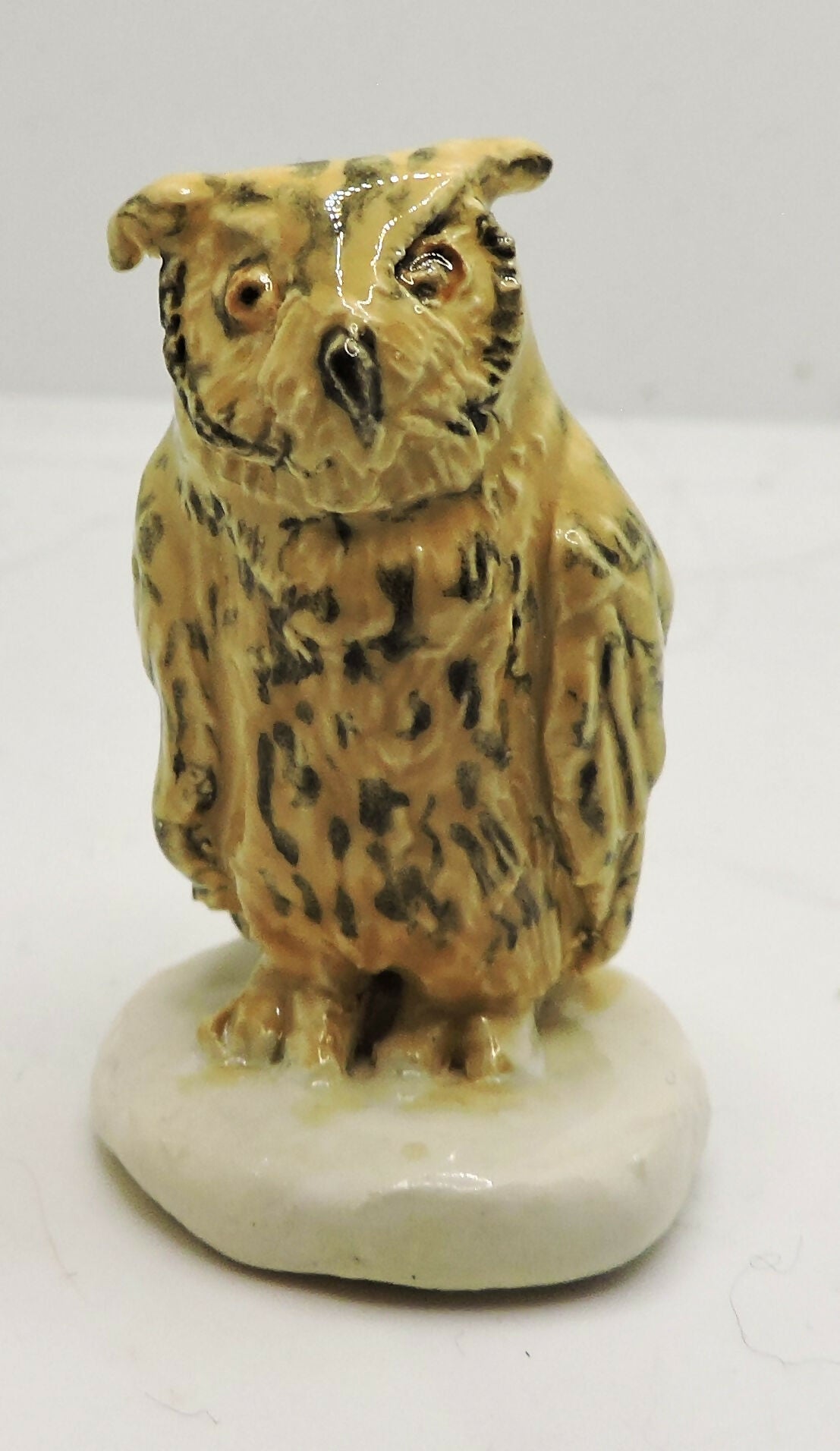 Ceramic Eurasian Eagle Owl Sculpture - "Yoll"