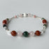 HEALING CRYSTAL & STERLING SILVER STRETCH BRACELET WITH AROMATHERAPY BEADS TO HELP WITH GIVING & RECEIVING LOVE