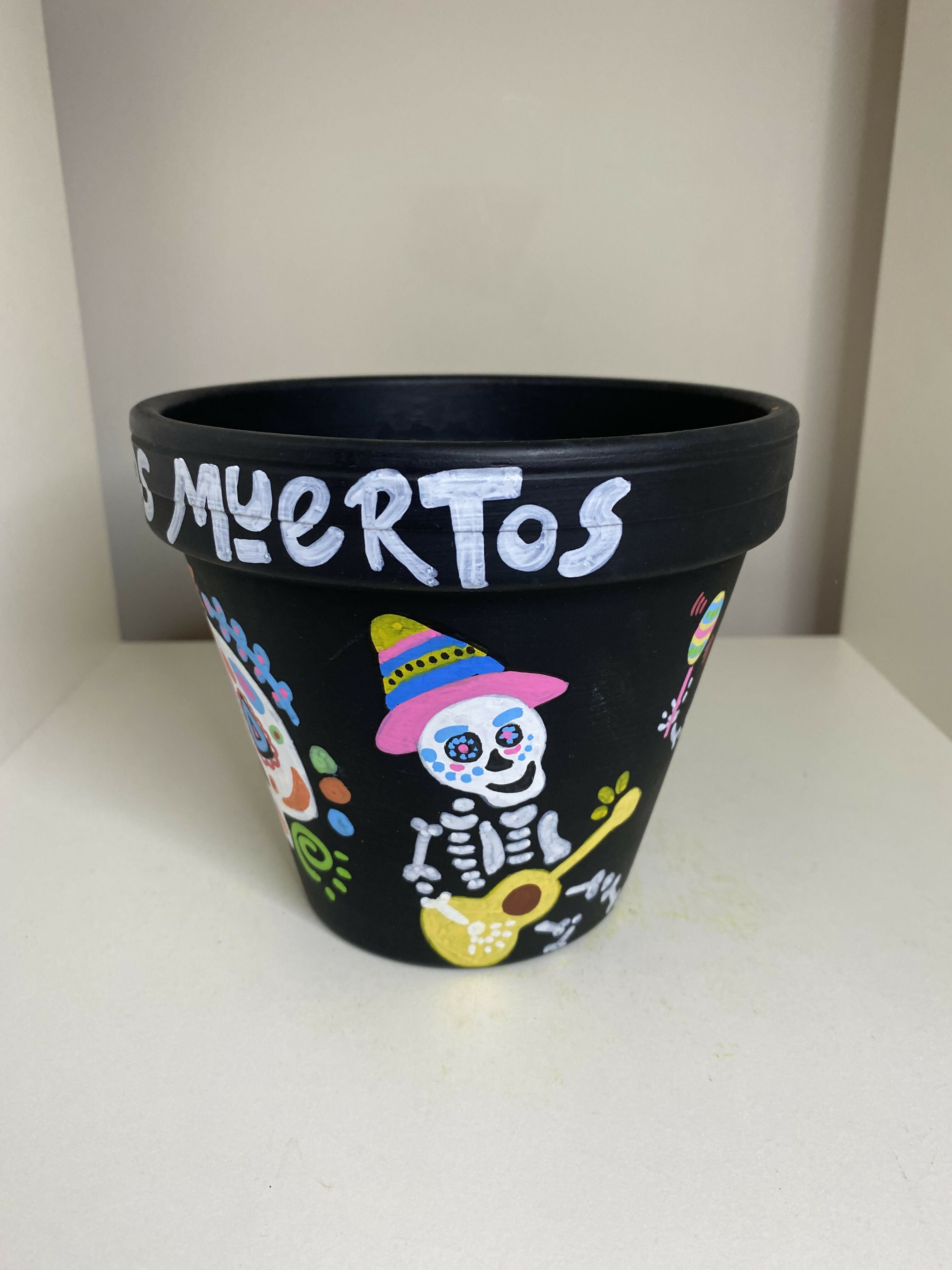 Day Of The Dead Dancing Pot