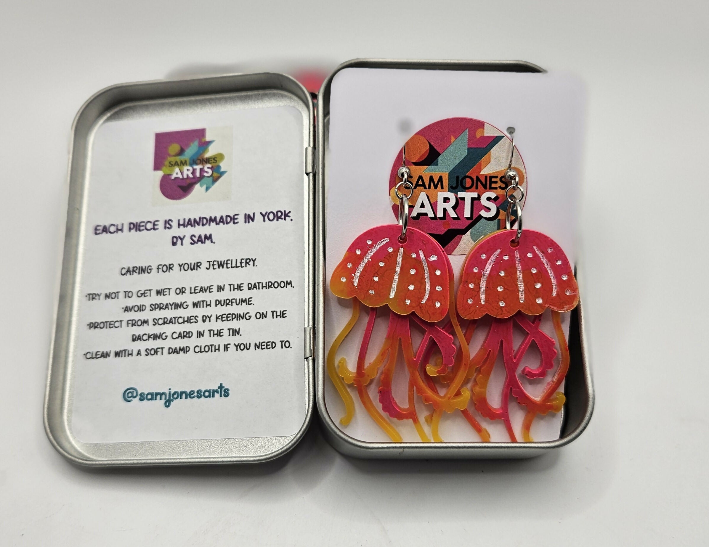 Jelly Fish Resin Earrings