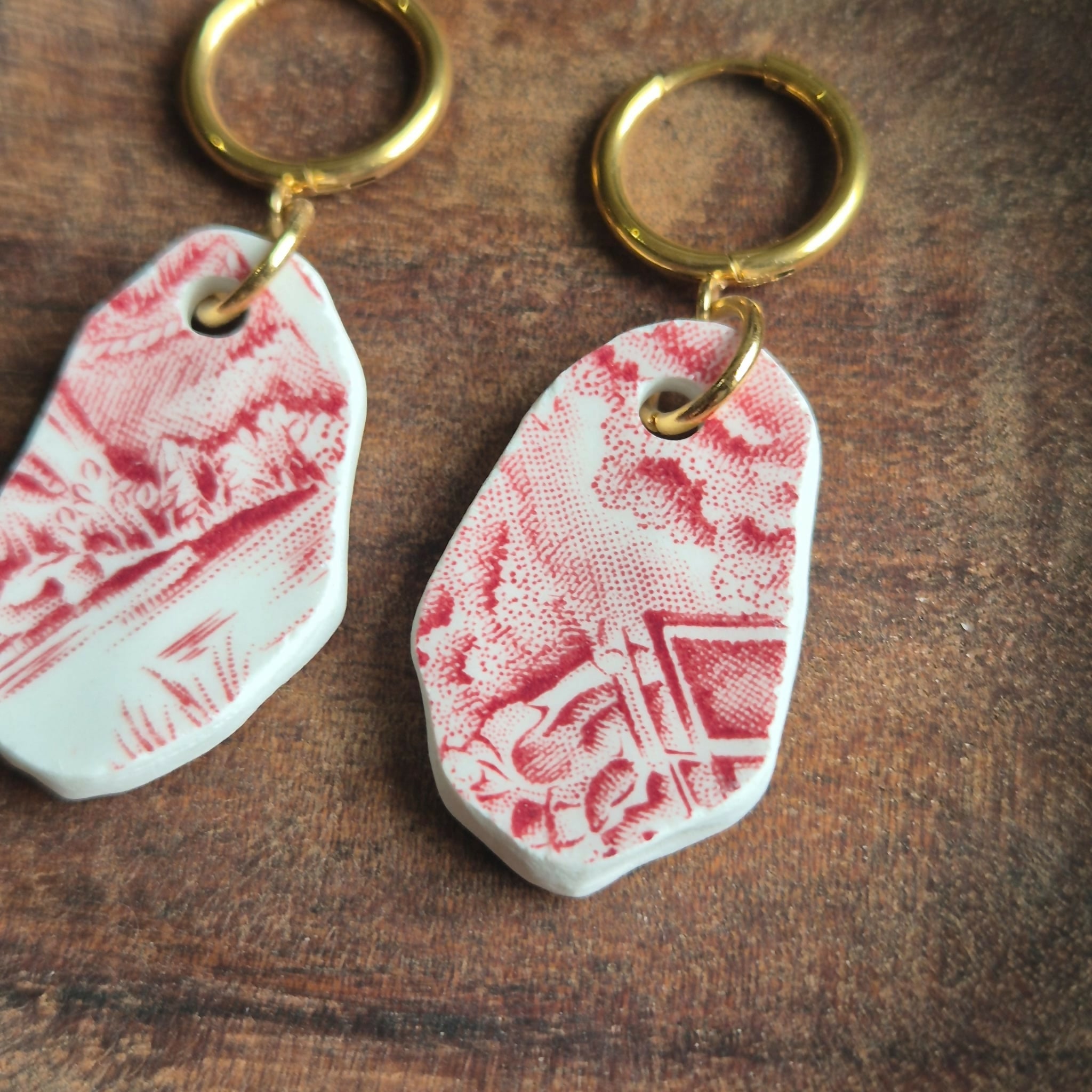 Recycled Ceramic Earring