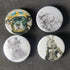 Animal Artwork Badges 36mm