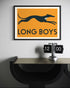 Long Boys Greyhound Retro Print