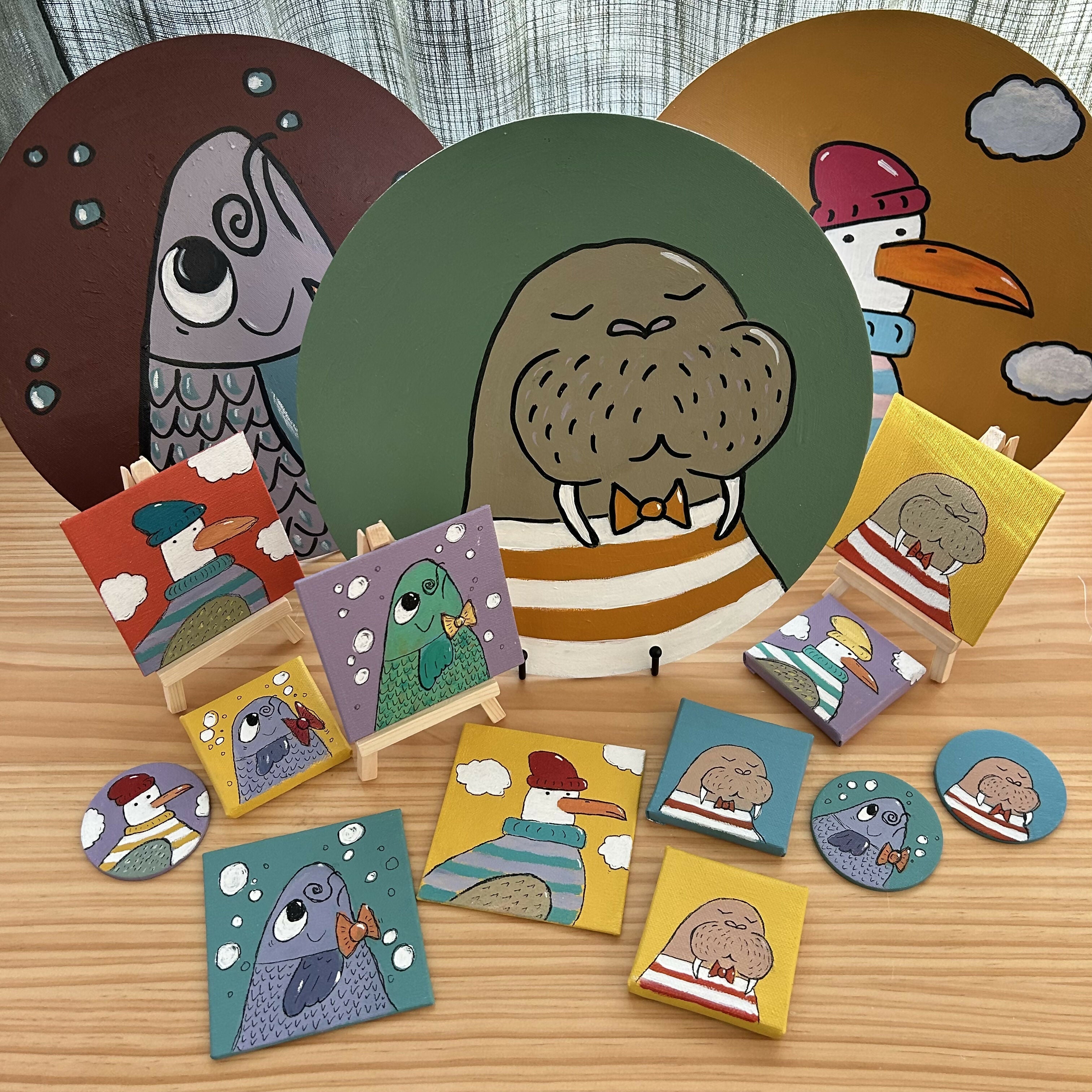 Animal Portraits Full Size Original Artwork