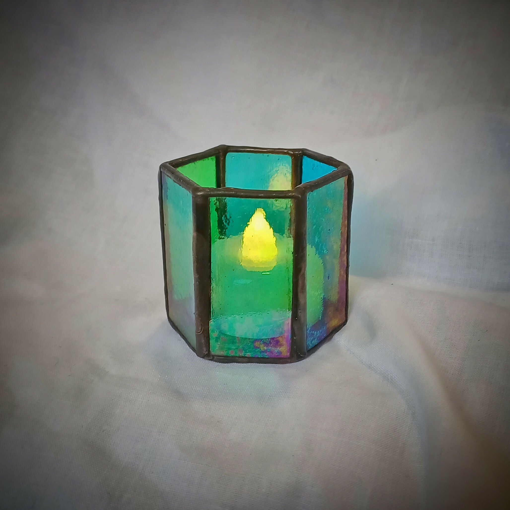 Stained Glass Tealight Holder