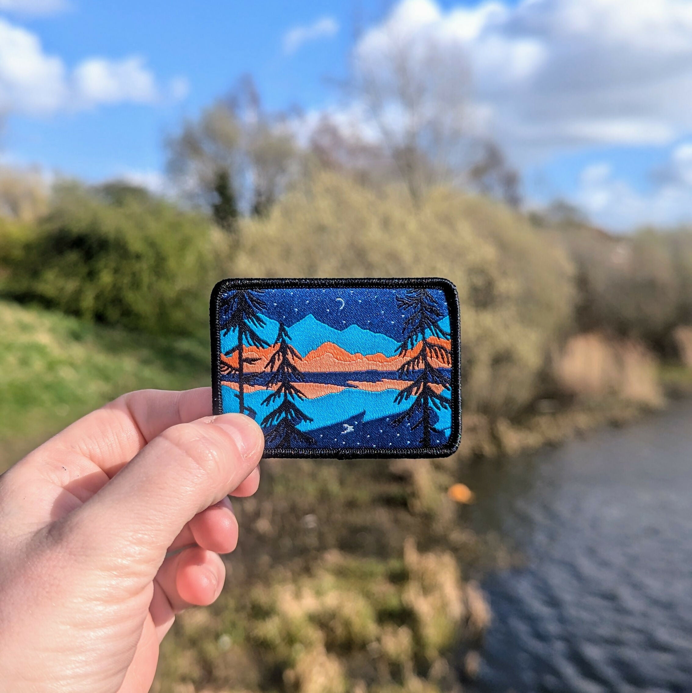 Forest Sunset Iron On Patch