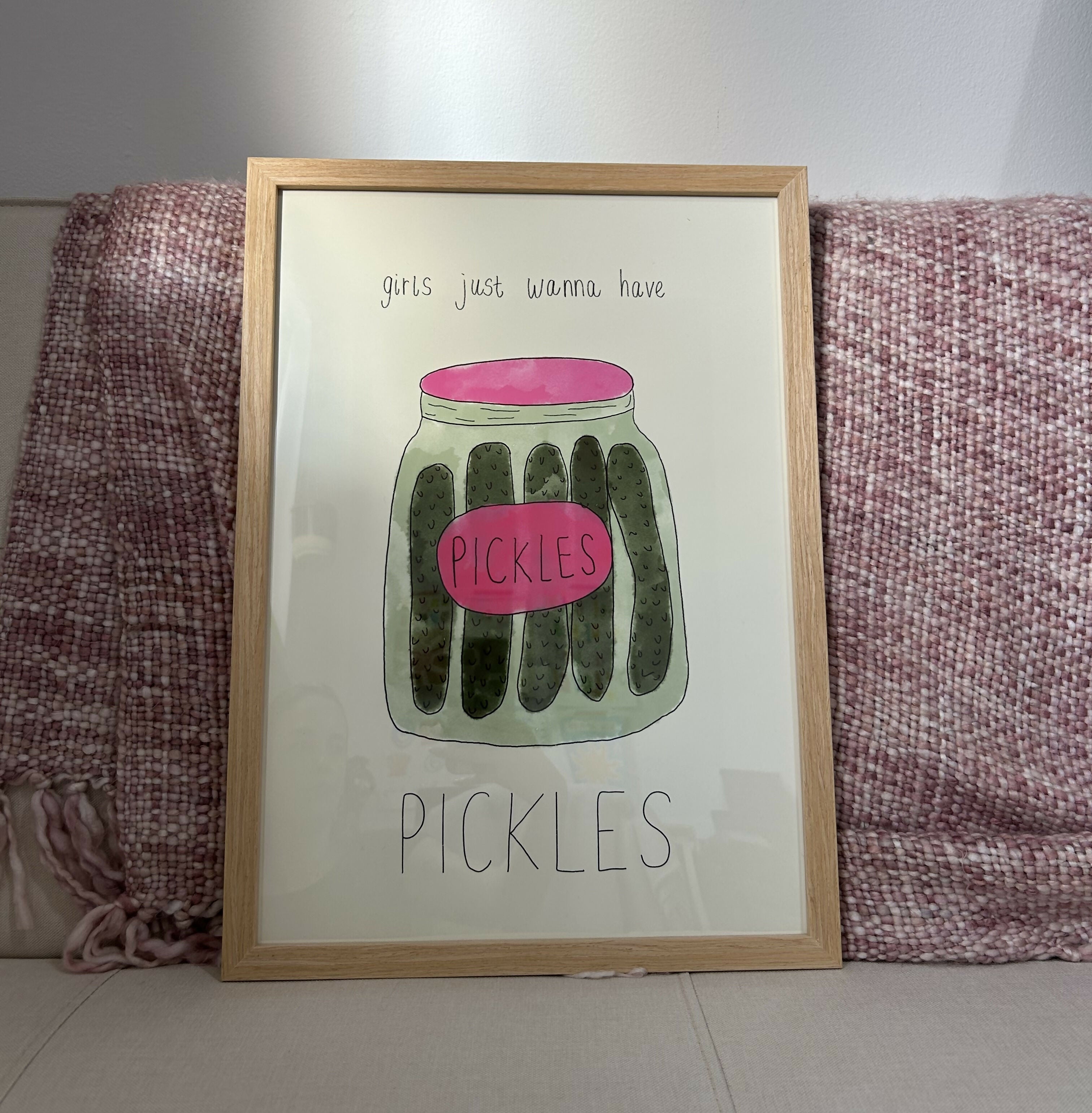 A3 Framed Pickles Print