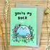A6 You're My Rock Greeting Card