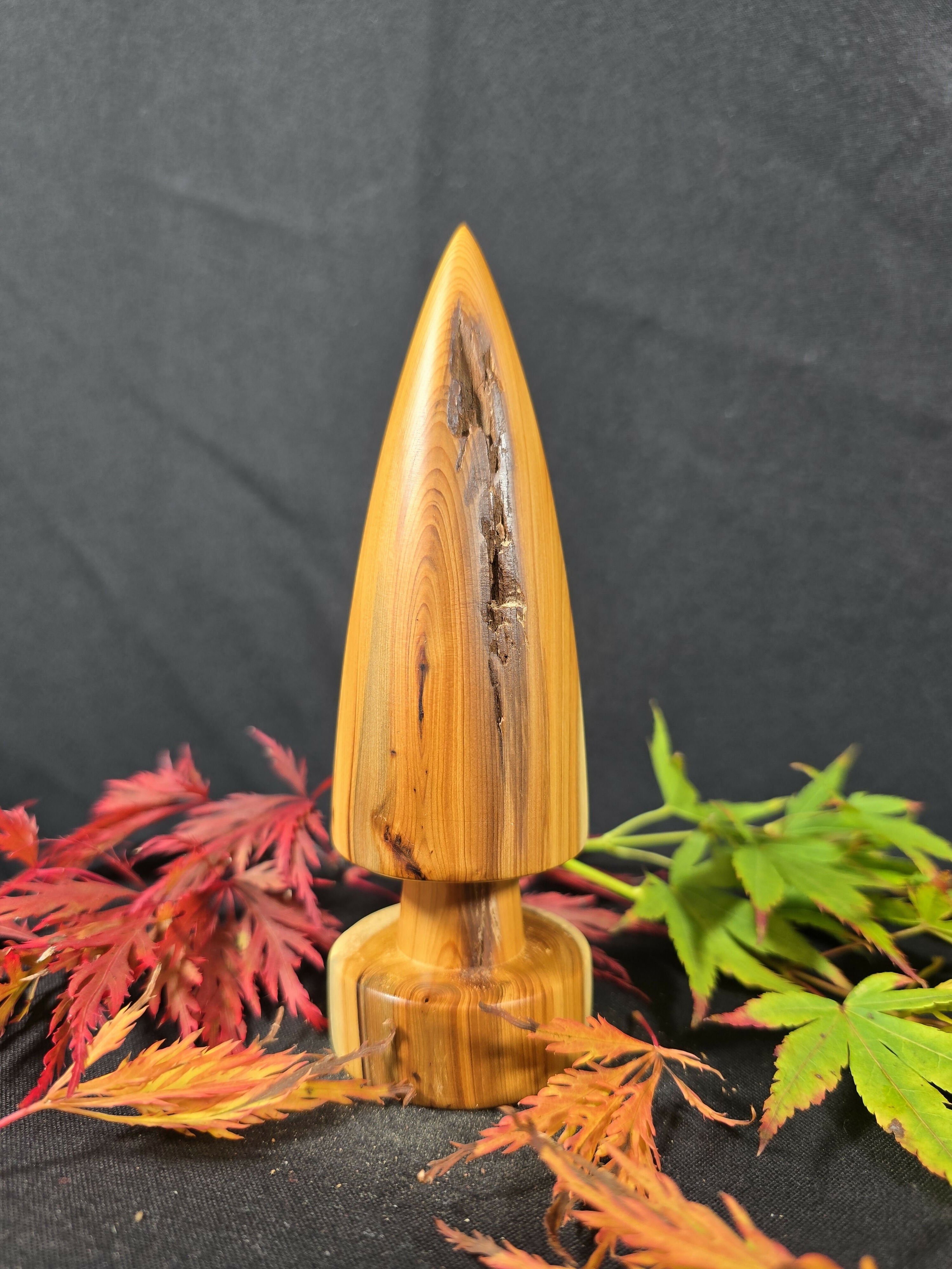 Wood Turned Yew Christmas Tree