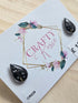 Stainless Steel Real Dandelion Studs Earrings