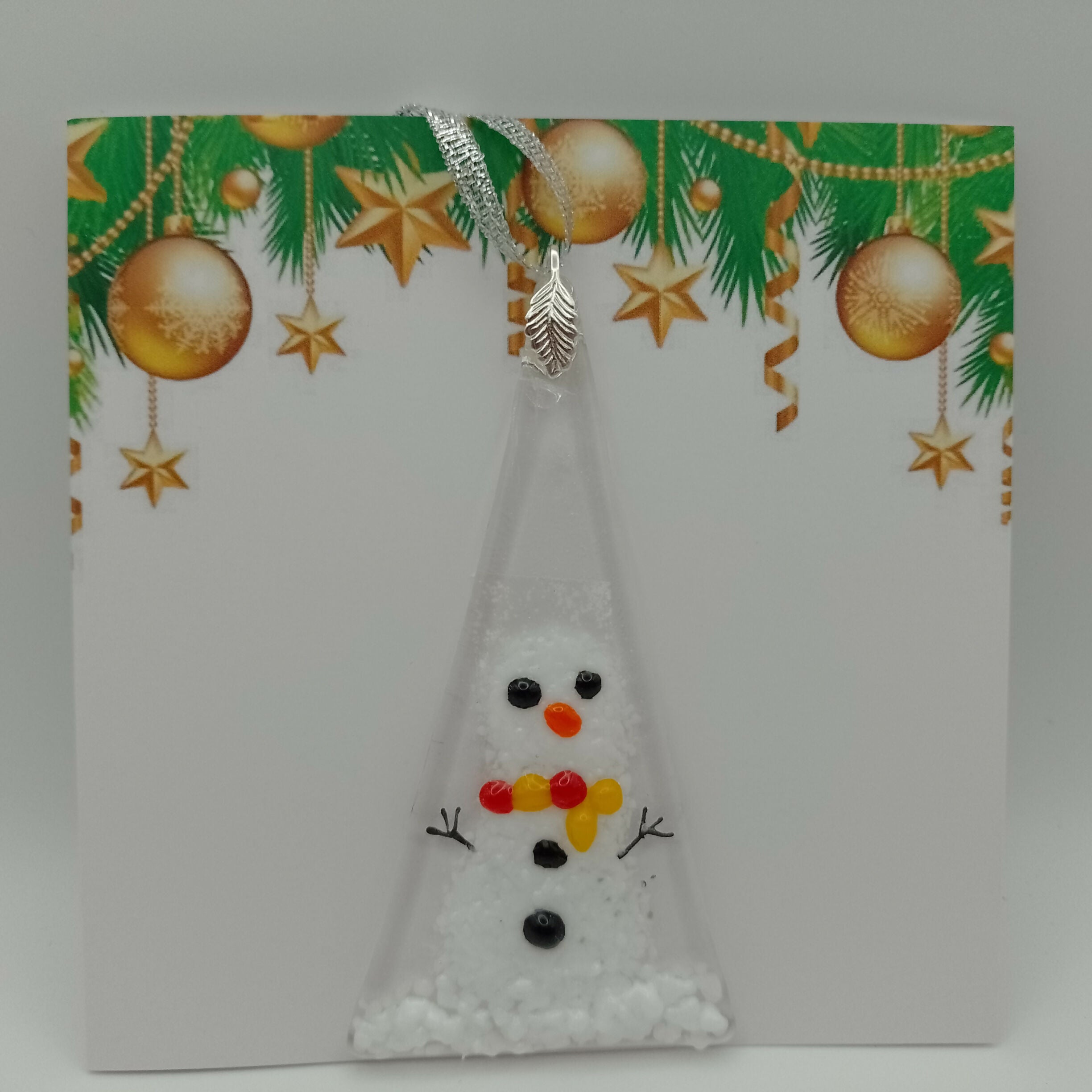 Fused Glass Christmas Card