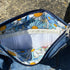 Unique Handcrafted Clutch Purse Wristie Bag Made From Upcycled Jeans And Fabric