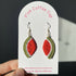 Micro Crochet Watermelon Drop and Dangle Earrings