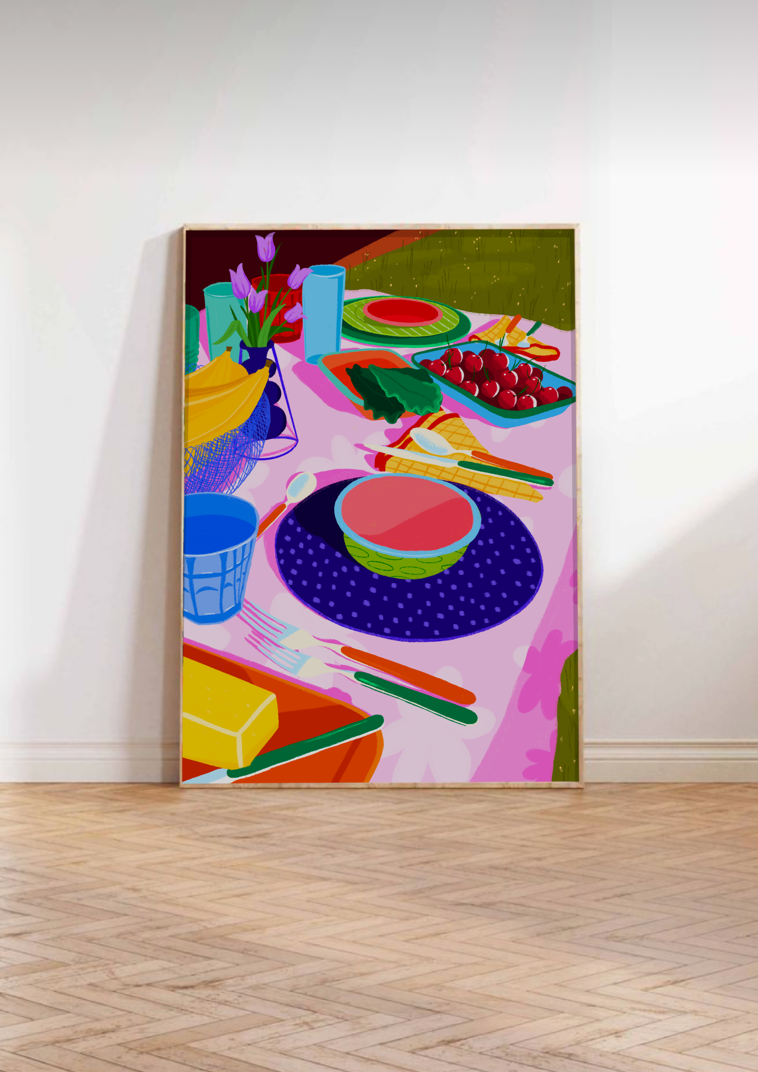 Picnic Table Art Print