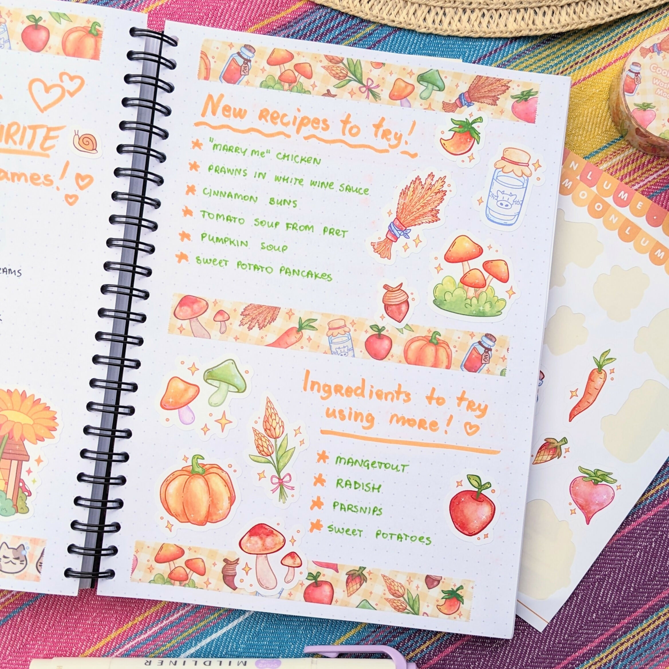 Washi Tape - Autumn Harvest Cooking Time