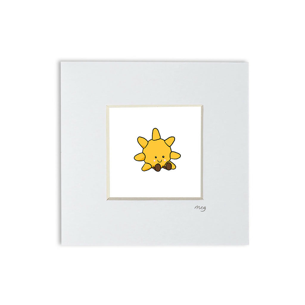 Sunshine 4x4" Mounted Mini Print