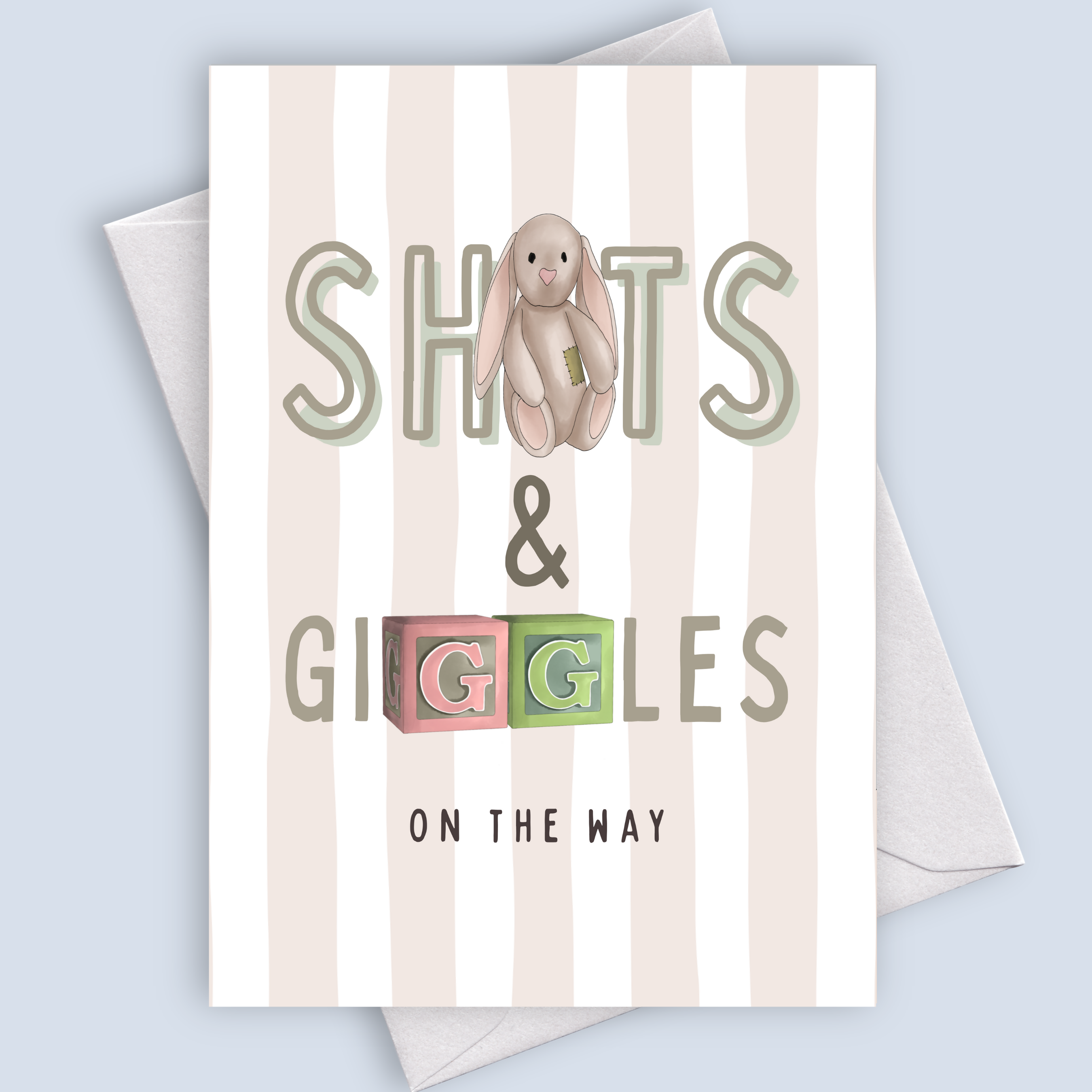 Funny Pregnancy| New Baby Card – Sh*ts & Giggles On The Way Baby Card