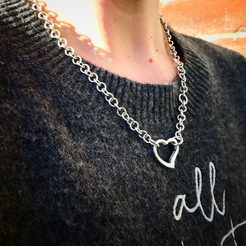 Sterling Silver Loveheart Sprite Necklace