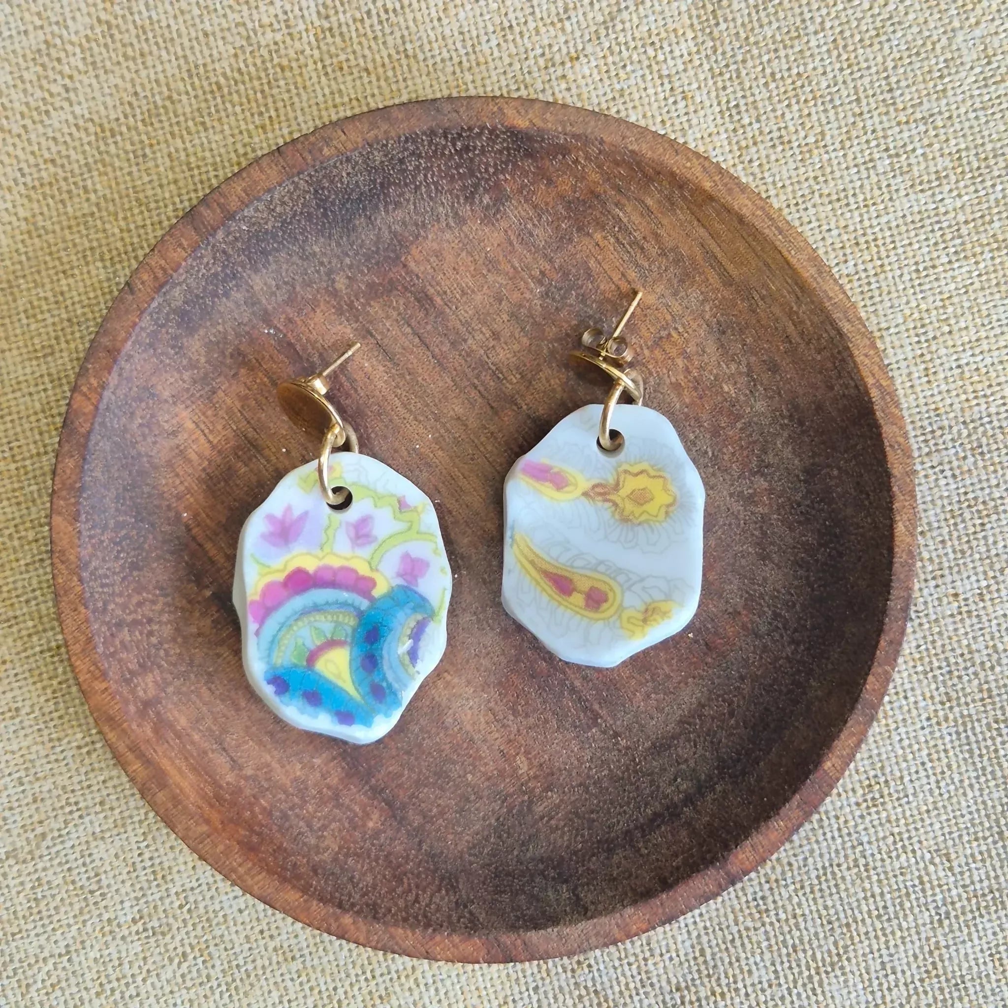 Recycled Ceramic Earring