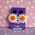 Acrylic Daisy Drop Stud Earrings