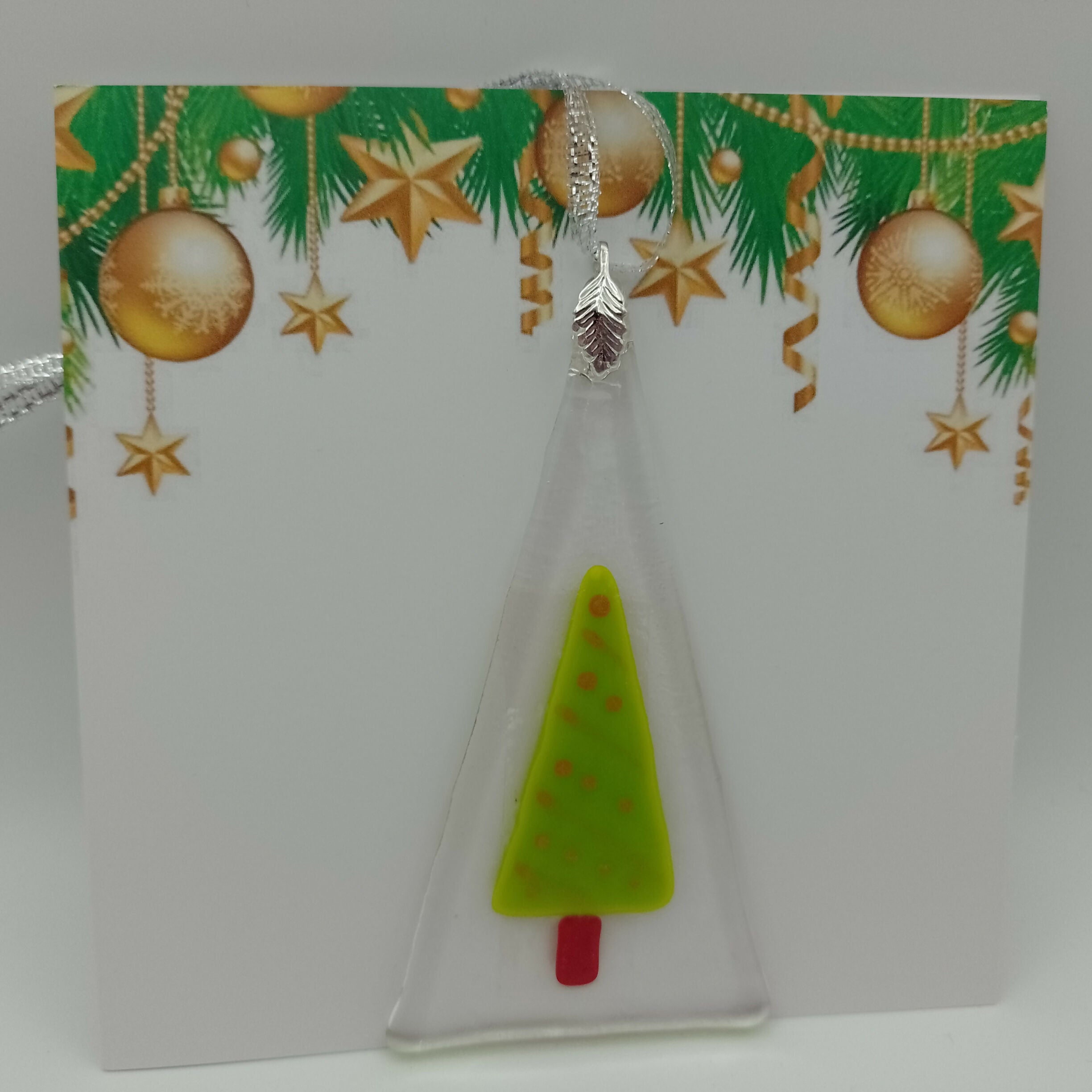 Fused Glass Christmas Card