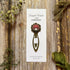 Bronze Hand Embroidered Vintage Style Mushroom Bookmark