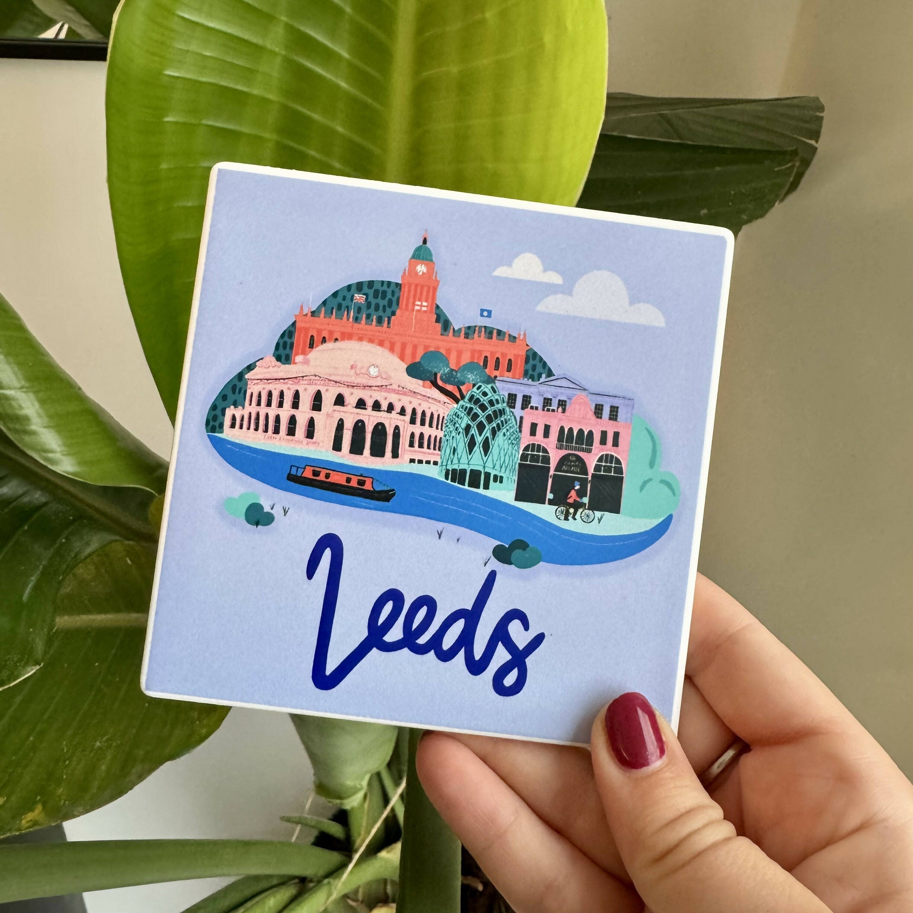 Ceramic Leeds Art Coaster