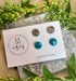 Clay Stud Pack - Burgundy Gold Leaf and Deep Blue & Gold