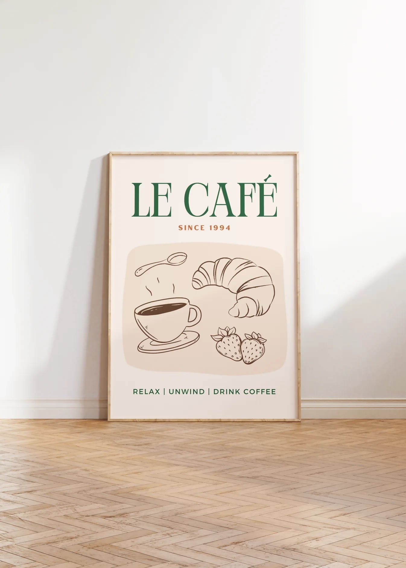 LE CAFE WALL ART PRINT
