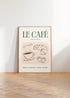 LE CAFE WALL ART PRINT