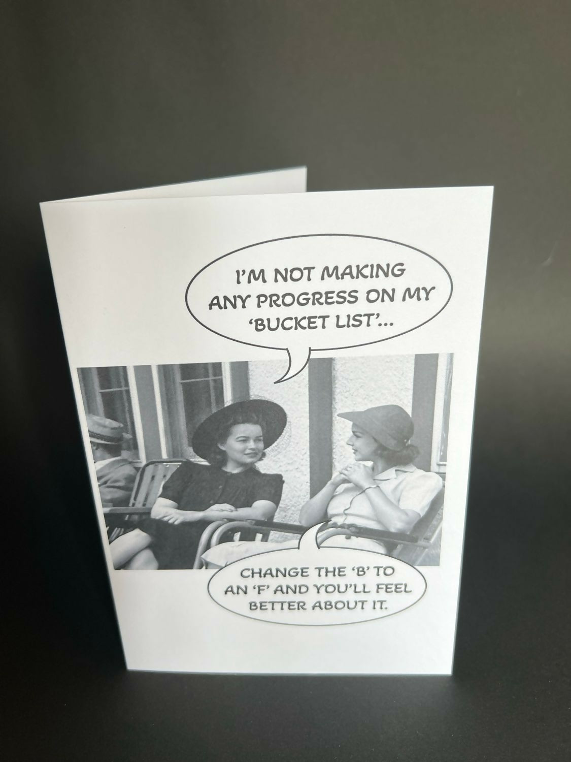 Bucket list - Cheeky Card