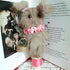 Bunny with Basket on Vintage Cotton Reel Ornament