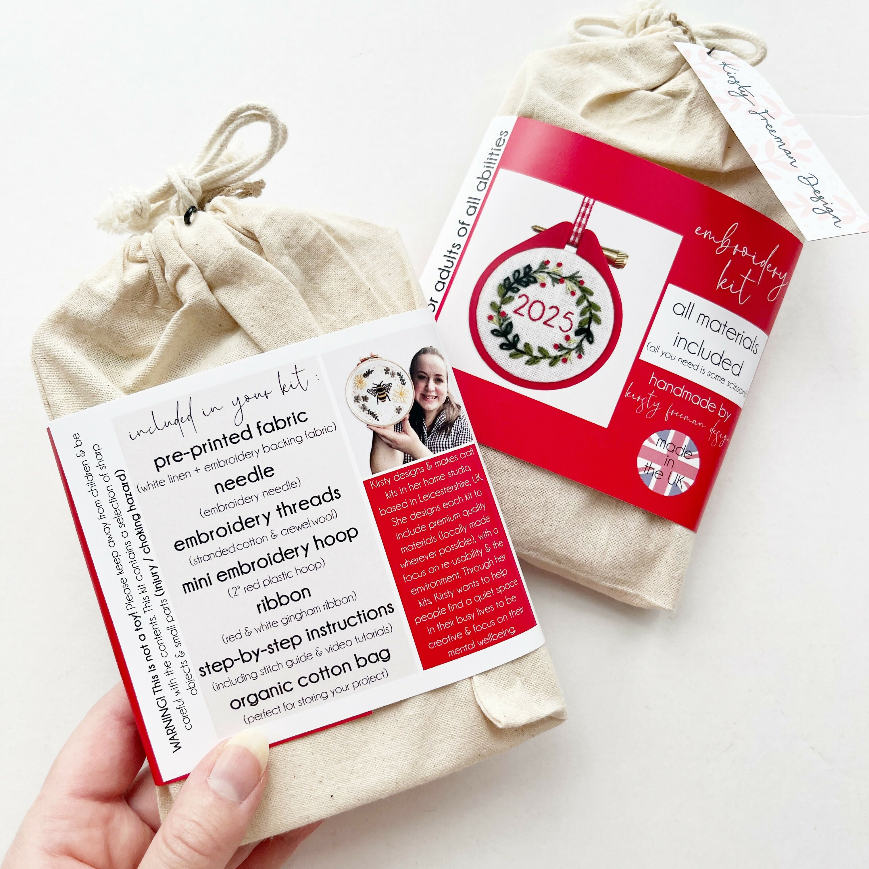 Year Wreath Embroidery Kit