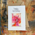 Abstract Sparkle Star Birthday Card in Pink