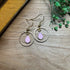 Lovely Gold Plated Pink Teardrop Earrings