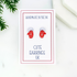 Red Christmas Mitten Stud Earrings