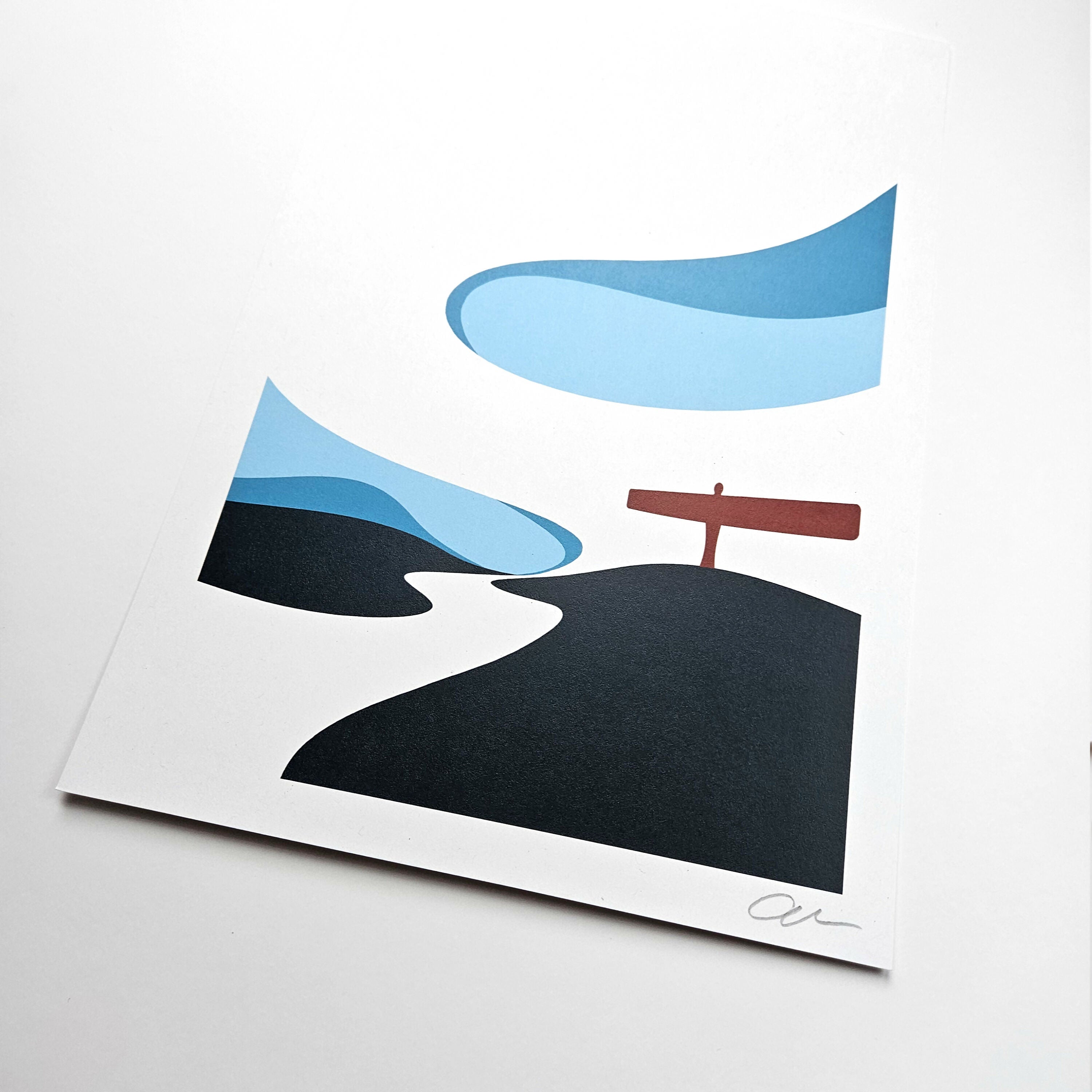 Angel Of The North, A4 Print