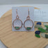 Pale Green Seaglass Hoop Earrings