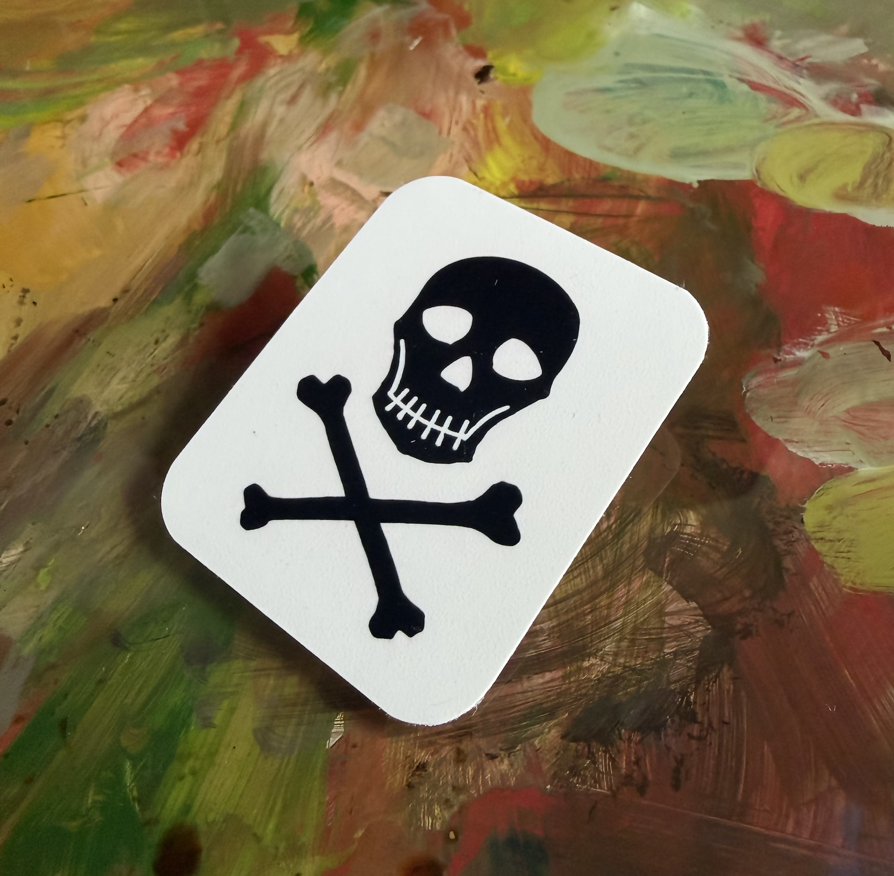 Sticker - White Skull