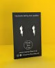 ‘Electra’ Sterling Silver Lightning Stud Earring