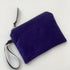 Purple Sun and Moon Velvet Zip-Up Pouch with Wrist Strap