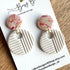 Statement Dangle Earrings – Polymer Clay Textured Earrings, Modern Geometric Earrings, Handmade Clay Jewellery
