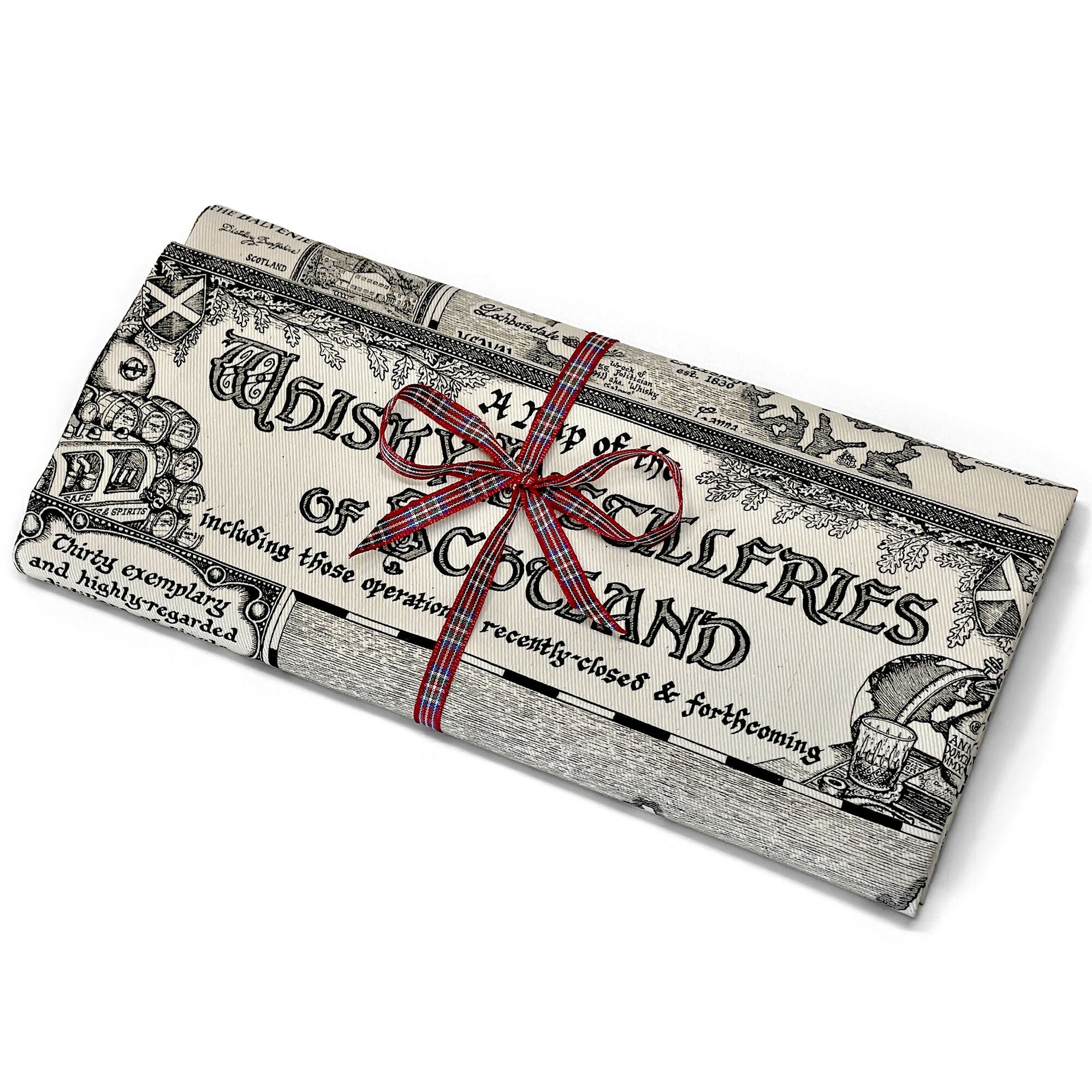 Scotland Whisky Map Tea Towel