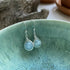 Aquamarine Drop Earrings, Sterling Silver
