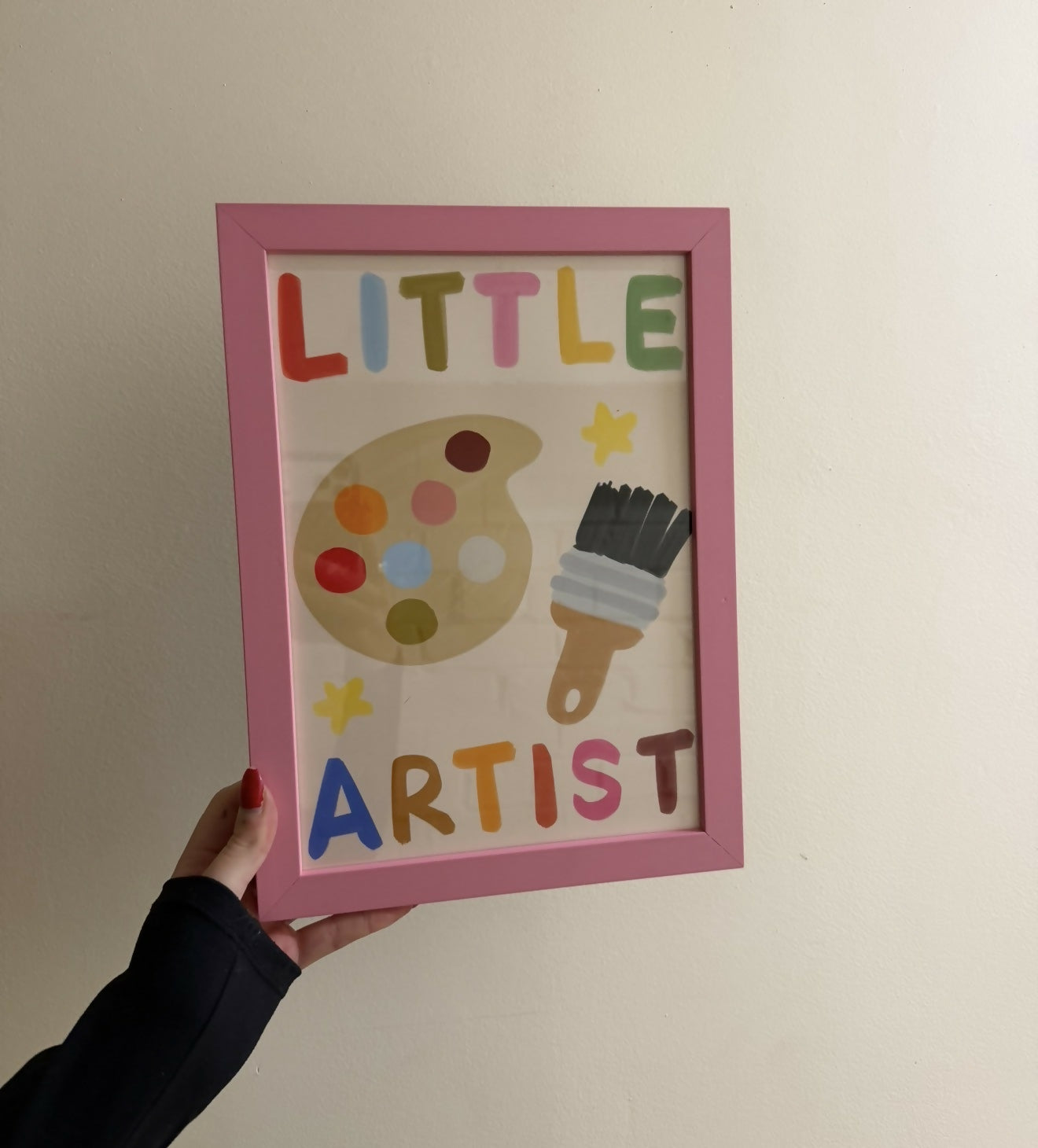 Framed Little Artist A4 Print