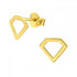 Diamond shape Gold Stud
