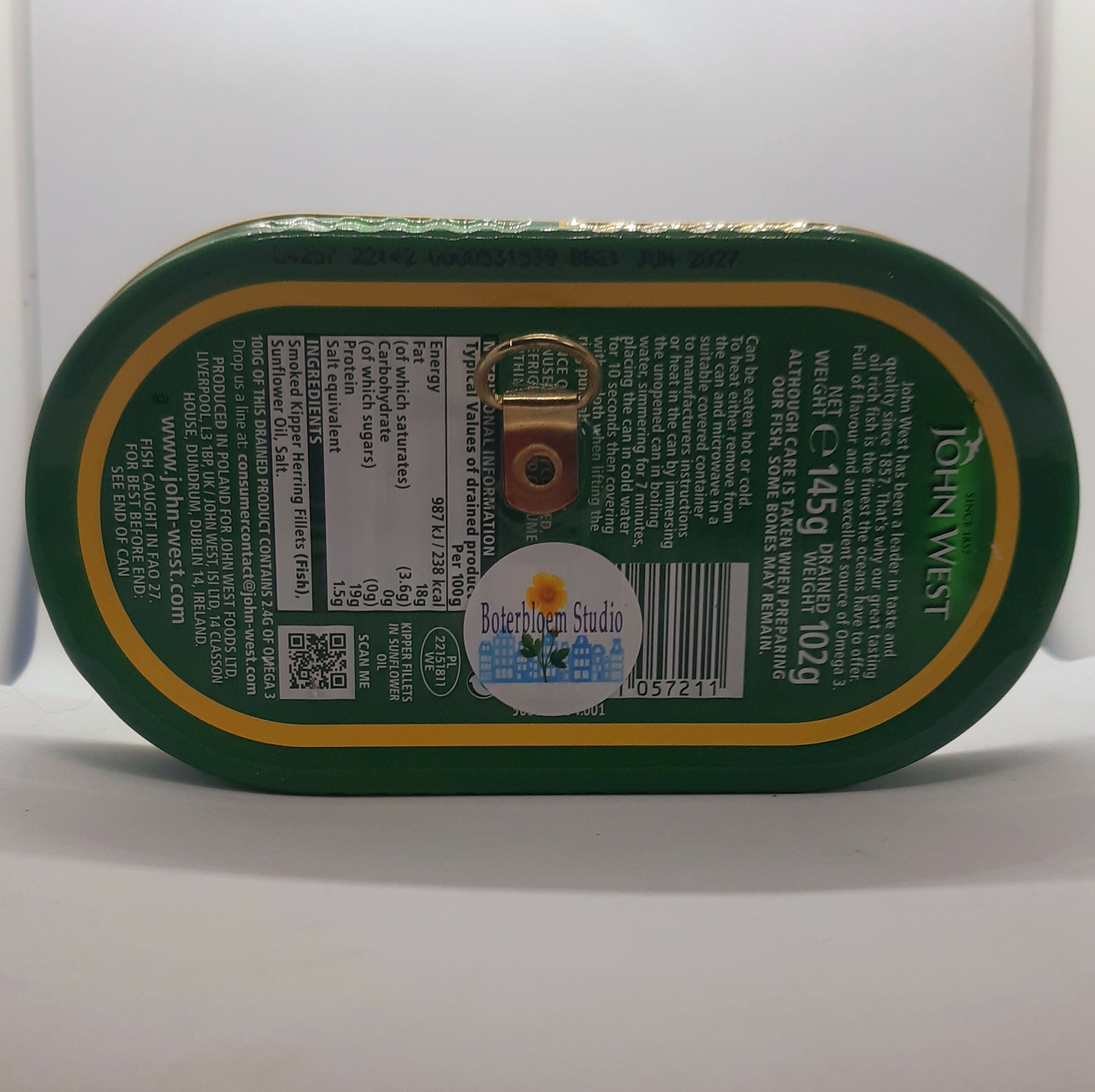 Clay Toadstool Scene in a Metal Tin